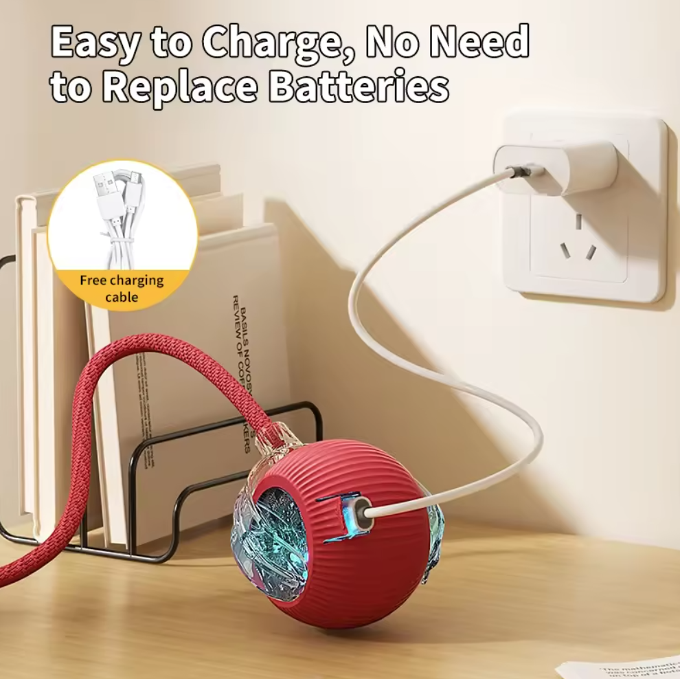 Factory Smart Pet Toy 360° Smart Automatic Interactive Dog Smart Ball Toy Interactive Cat Toys Rolling Ball with USB Charger