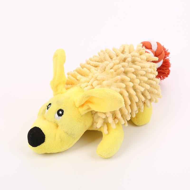 Factory Wholesale Top-seller Mop Velvet Squeaky Dog Toy Sensory Play Molar Toy for Anxiety and Boredom Relief