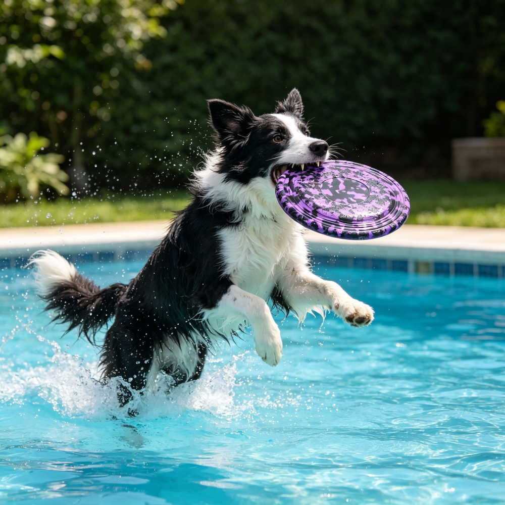 Bite Resistant Lightweight Dog Tug Flyer Pet Chew Toys Dog Toys for Aggressive Chewers Outdoor Hunting Training