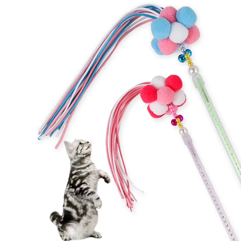 Interactive Pet Funny Teaser Wand Toys Cat Stick Toy