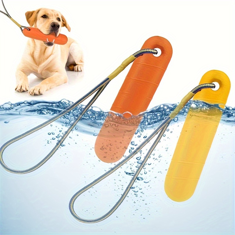 Floating Dog Chew Toy with Rope Durable Water-Resistant Interactive Training Toy for All Breeds Dogs Summer Outdoor Dog Toys