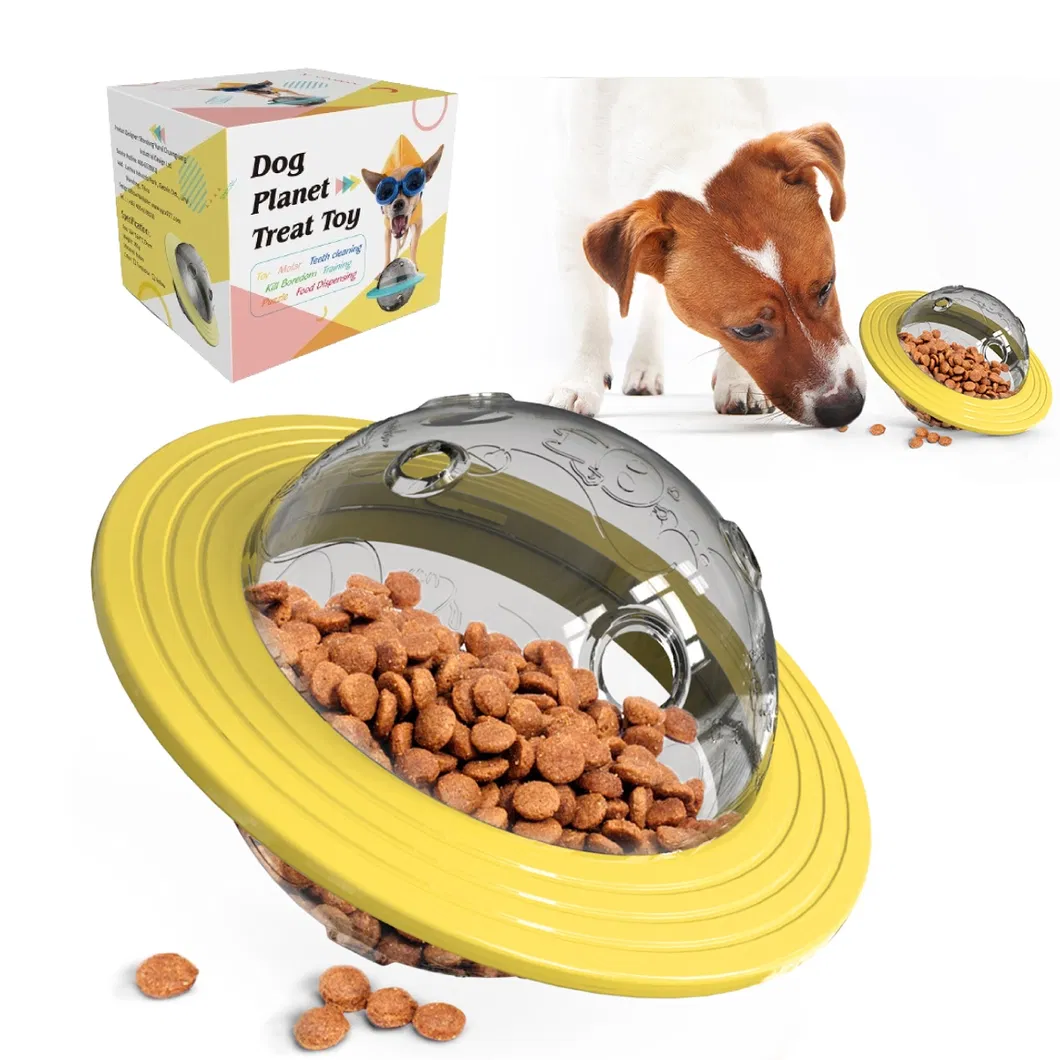 Interactive Pet Puzzle Toy UFO Dispenser 1