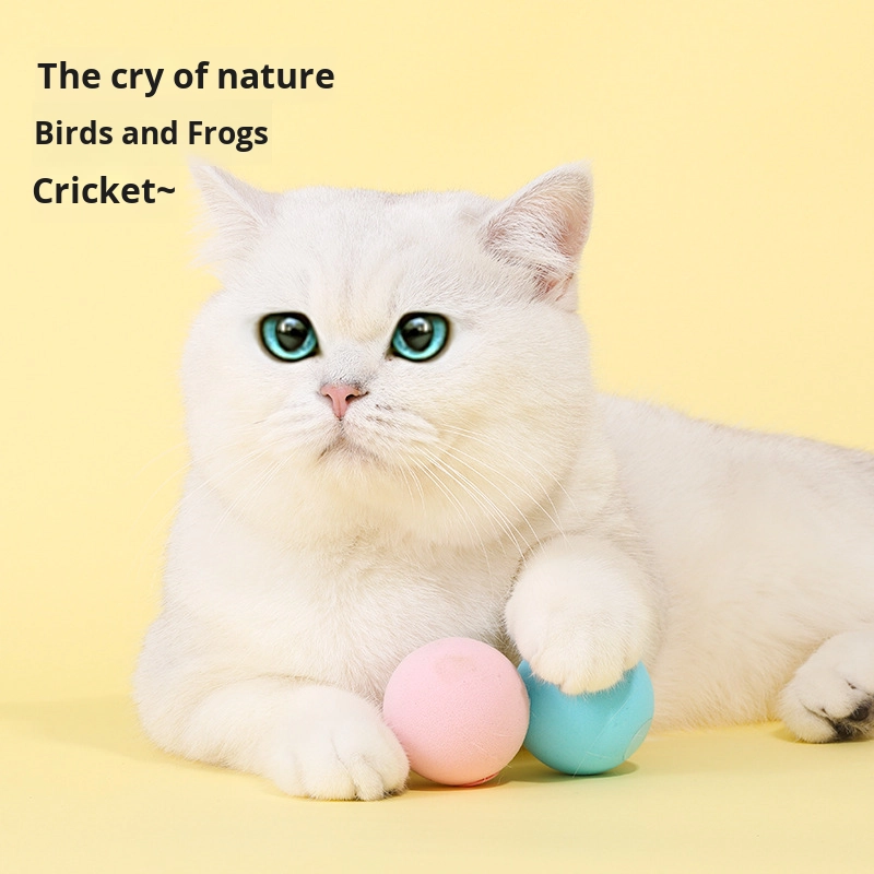 Interactive Cat Ball Smart Cat Toys Plush Electronic Pet Catnip Toy Training Automatic Sounding Squeak Toy Ball Cat Supplies