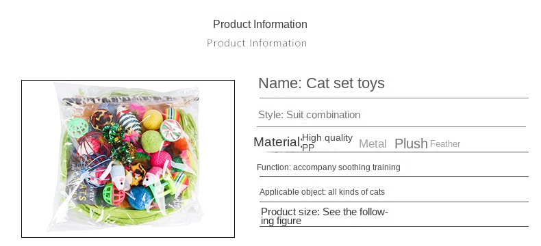 Wholesale Pet Supplies Multi Combination Interactive Toys cat Accessories Pet cat Toys