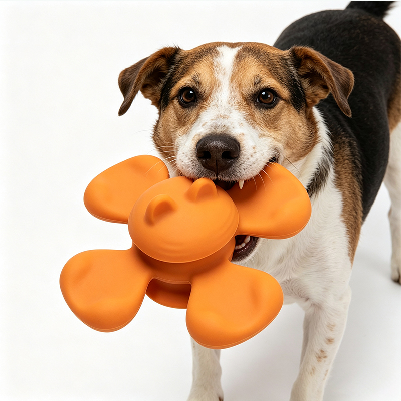 Baifu NEW Interactive Silicone Eco-Friendly Durable Indoor/Outdoor Pet Chew Stress Relief Toy Sensory Toy
