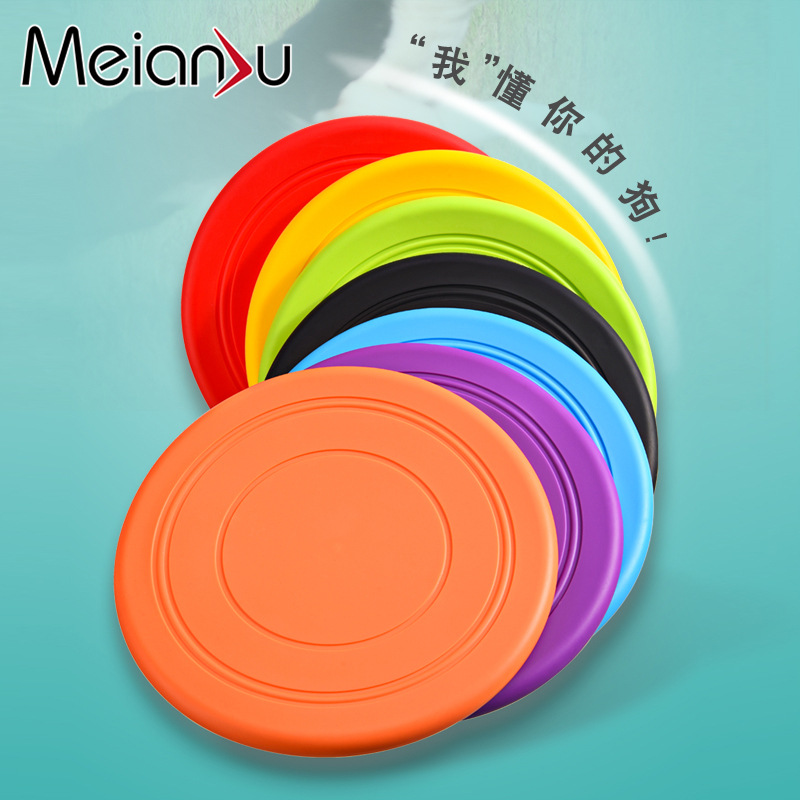 TPR Waterproof Soft Floating Dog Toy Bite-Resistant Training Disc for Interactive Water Play Fetch and Retrieve Outdoor Fun