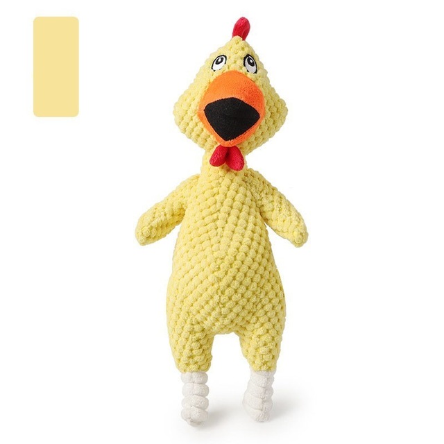 Screaming Chicken Squeeze Sound Toy Tool Squeak Vent Chicken Toy 3 Colors Pets Dog Toys Product Shrilling Decompression
