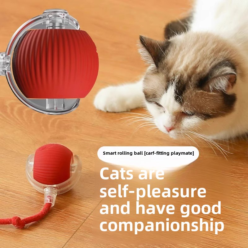 Smart Electric Cat &amp; Dog Play Toy Durable Eco-Friendly Modern Classic Style Automatic Rolling Sound Pet Interactive Movement Toy