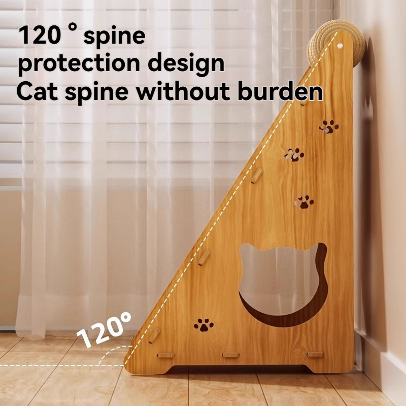 High Quality Solid Wood Cat Scratching Post And Climbing Frame Natural Sisal Material For Durability And Eco-Friendly Use