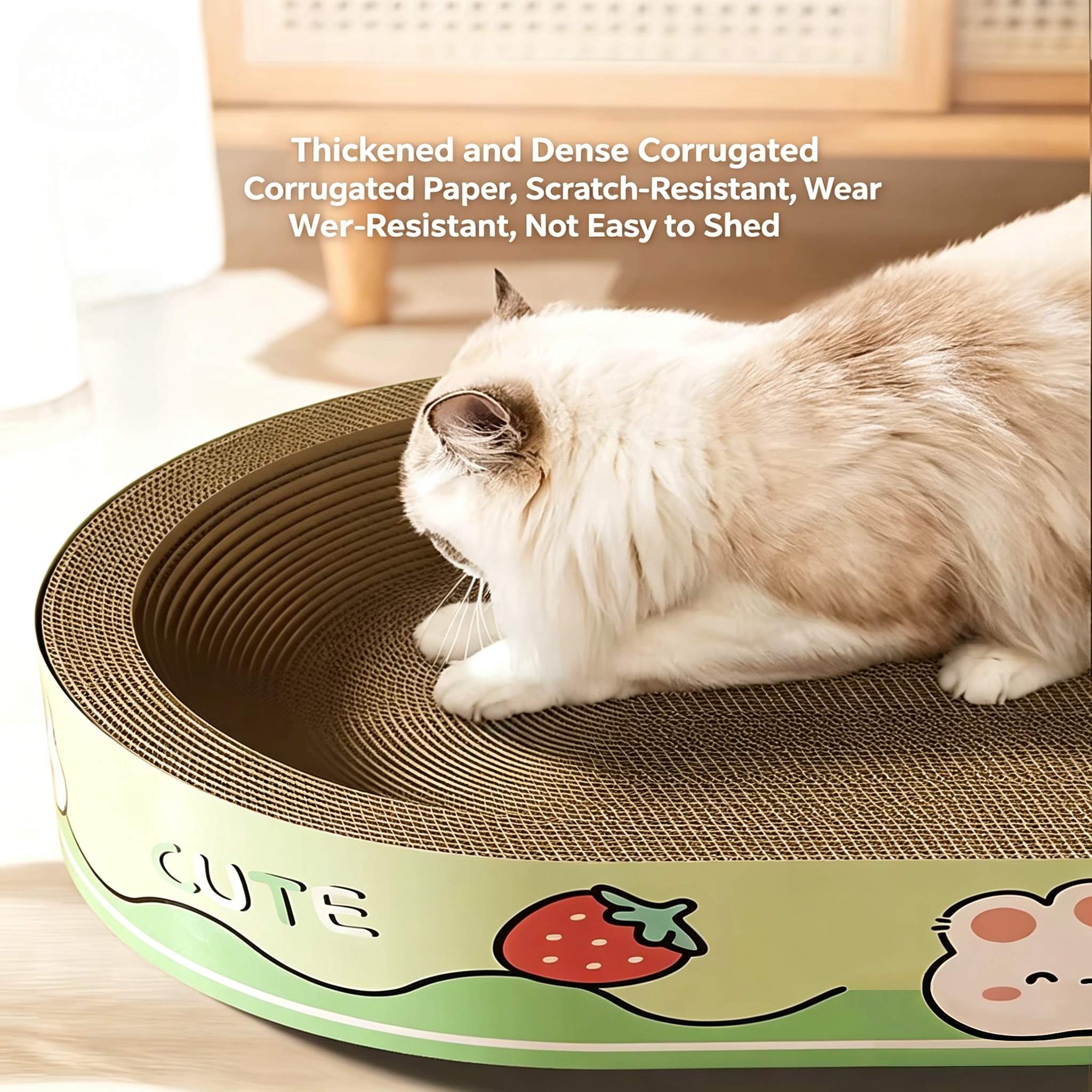 Scratching Pad Durable Corrugated Paper Pet Customized 55X35X8 China Dog Toy Cat Scratching Board