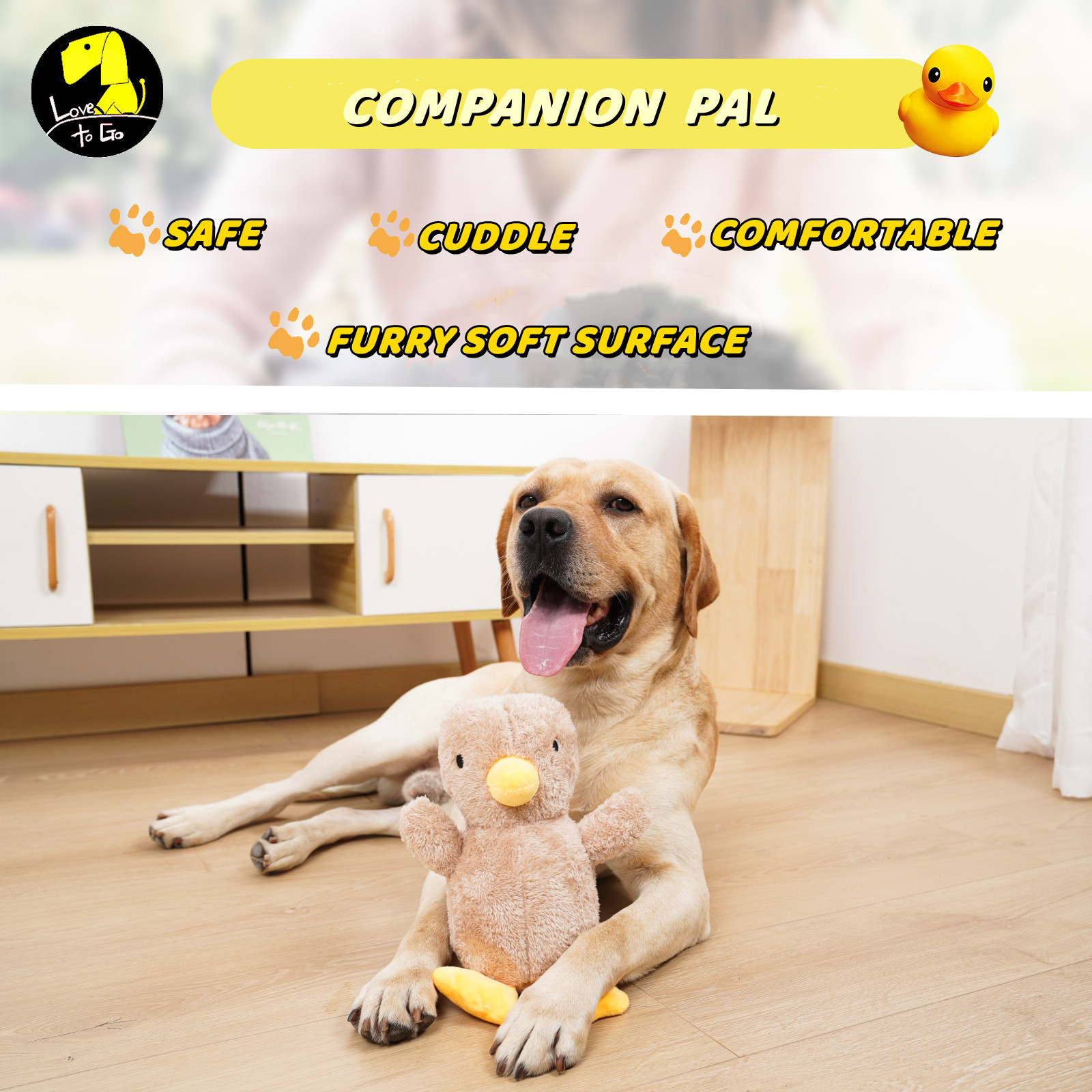 Factory Custom Design Logo Pet Funny Cute Animal Chick Toy Interactive Chew Soft Plush Stuffed Chick Dog Squeaky Toy