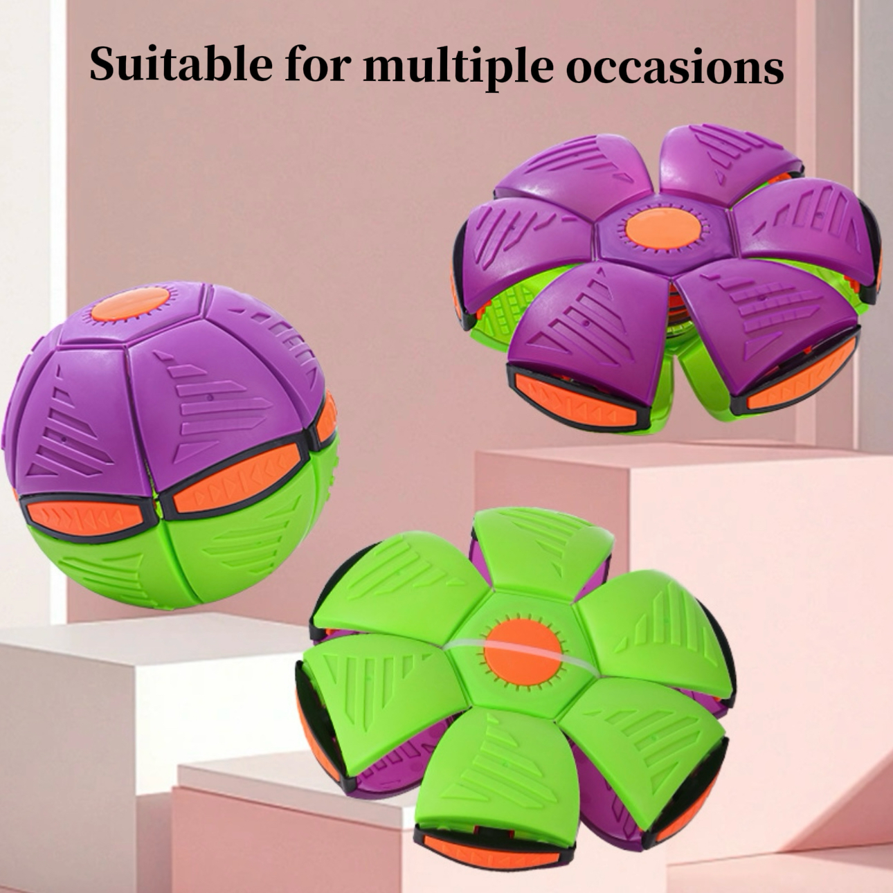 Flying Saucer Ball Interactive Dog Toy Detail 3
