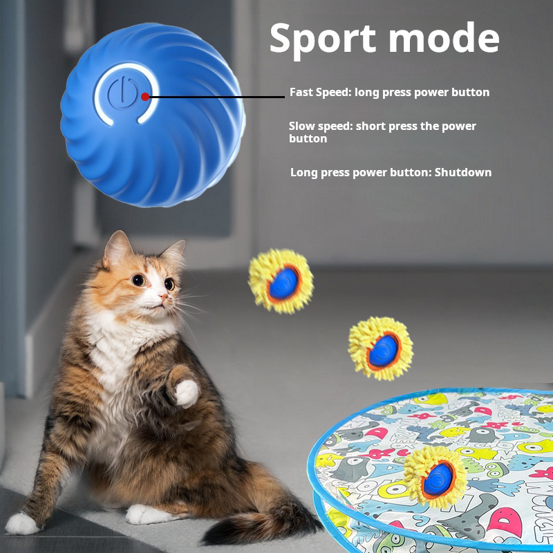 Relieve Anxiety New Design Custom Pattern Motion Activated Meowing Cat Toy Hide and Seek Mouse Catching Game