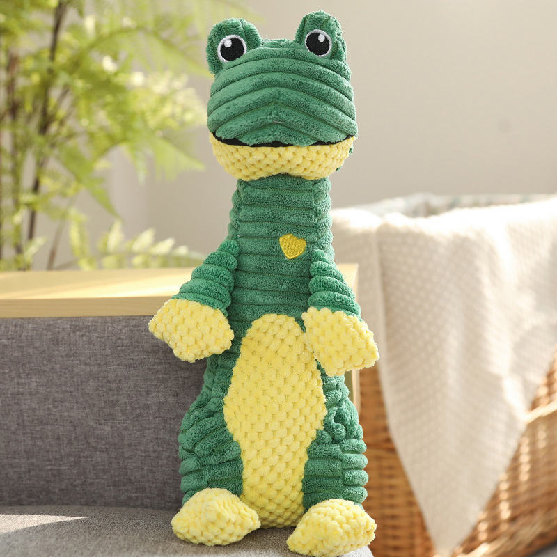 Wholesale Eco-Friendly Interactive 3D Chew Toy Cat Cat Durable Squeaky Plush Doll Dental Cleaning