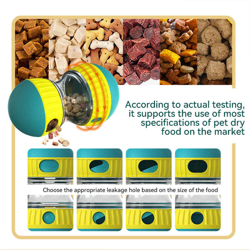 Interactive Eco-Friendly Plastic Dog Food Dispenser Exercise &amp; Puzzle Toy Smart/Manual Simple Sport Luxury Funny Pet Treat