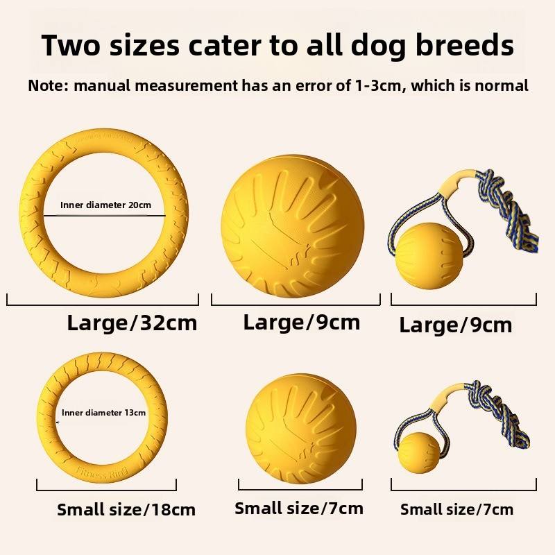 The indestructible rubber that modern dogs squeak with chew toys for chewing instinct training