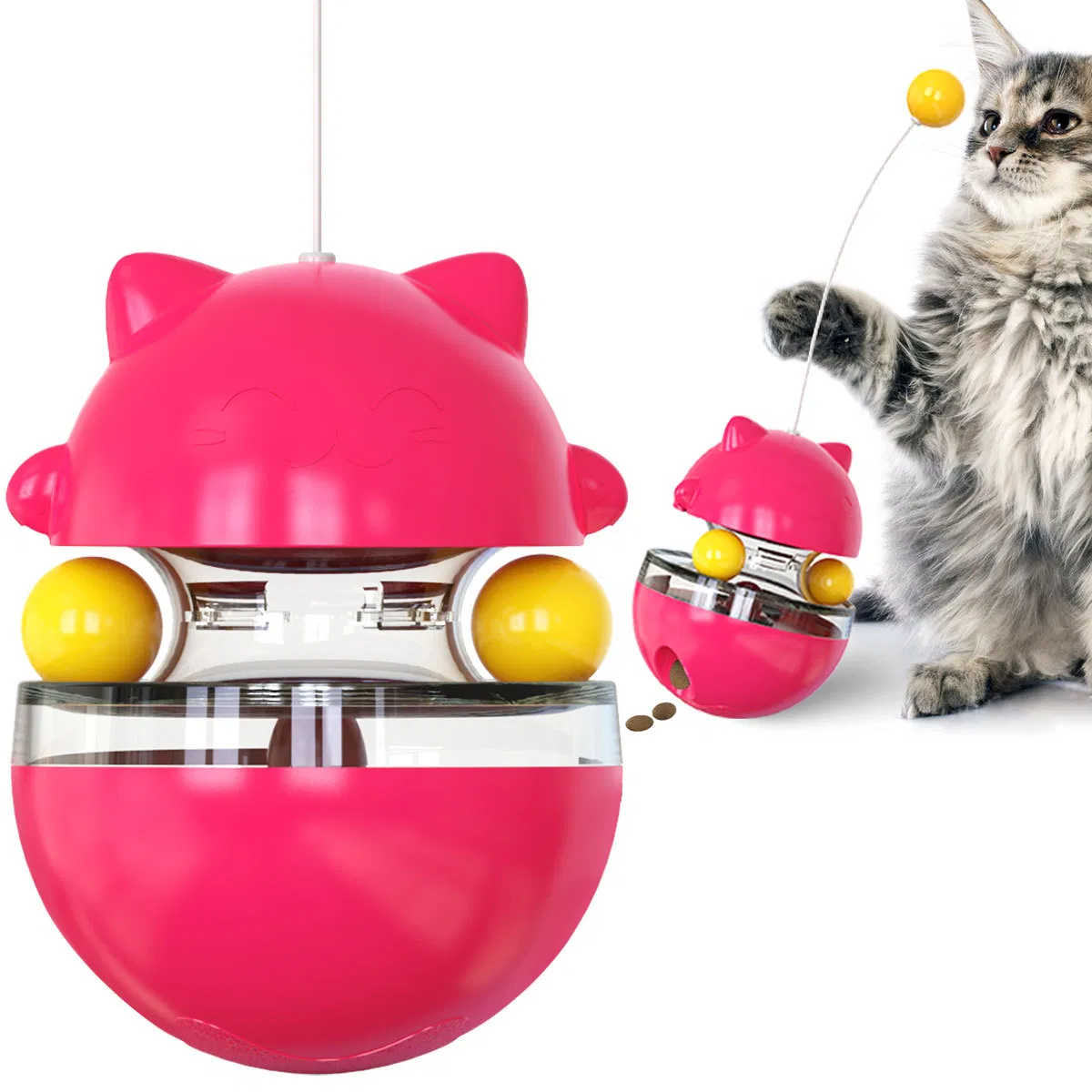 Pet Supplies Manufacturers Wholesale New Best-Selling Cat Teaser Wands Cat Toys Tumblers and Treat-Dispensing Balls