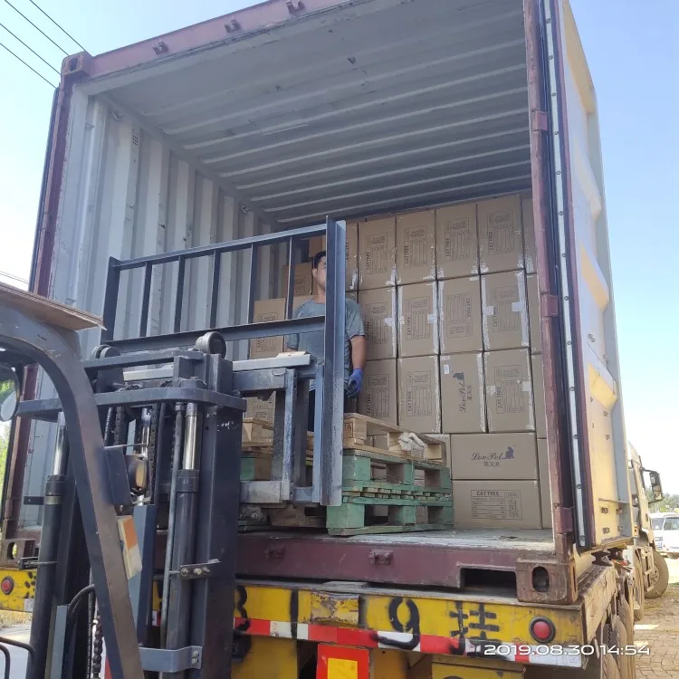 Shipping pallet setup