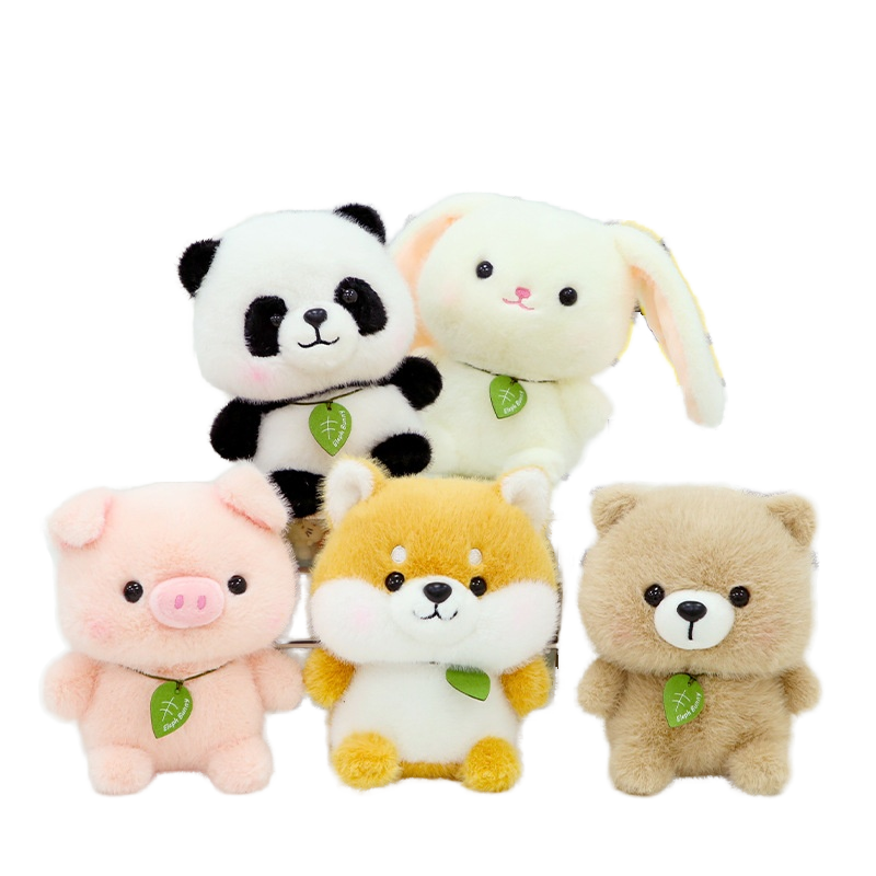 Wholesale Cute Pet Series Bear Plush Toy Super Soft Comforter Mesh Lining Student Children Gift Cartoon Small Animal Doll