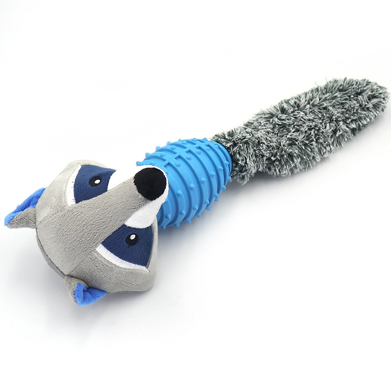 Factory Wholesale Interactive Squeaky Dog Toys Cartoon Shaped Plush Chew-resistant Pet Toys