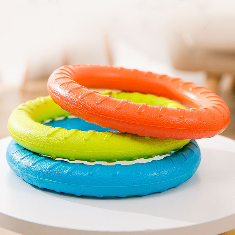 EVA Floating Dog Ring Toy Durable Chew-Resistant Tug &amp; Fetch Ring for Interactive Pet Training, Ideal for Pool, Beach