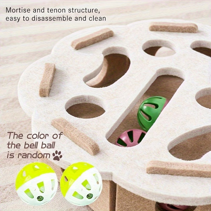 Playpal Cat Interactive Digging Toy For Cats Kitten Spinning Wheel Game Maze Box Wear Resistant And Scratch Resistant Digging