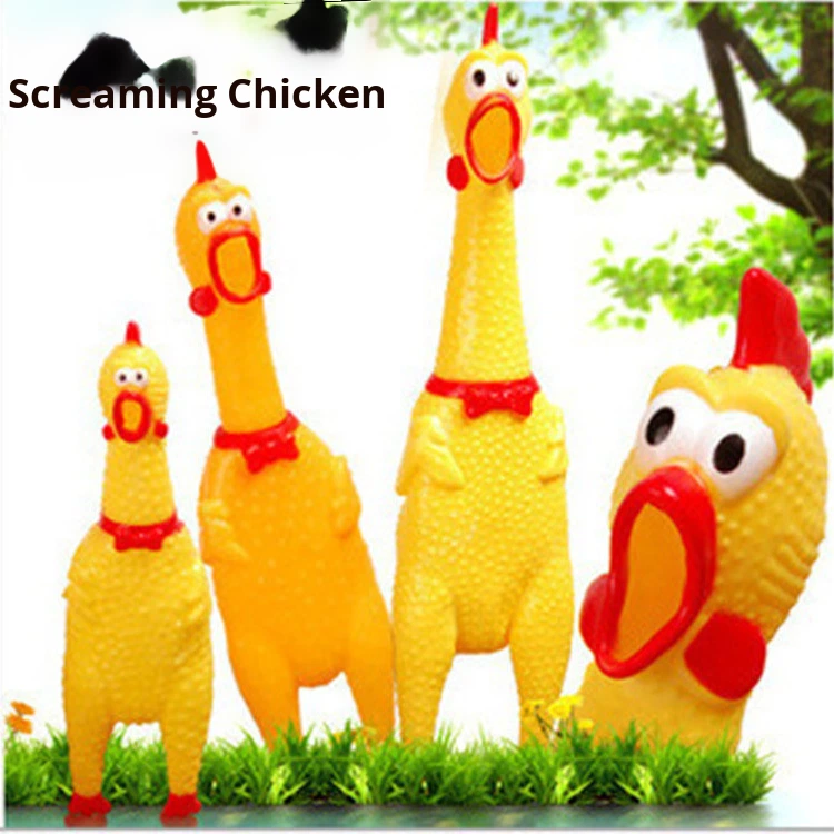 Large Screaming Chicken Vinyl Squeaky Stress Relief Prank Creative Sound Toy Children (4-6 Years) Manufacturer Wholesale