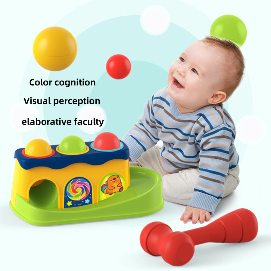 Toddler Ball Beating Infant Plastic Hammering Ball Game Knocks Toy Ball Drop Educational Toys