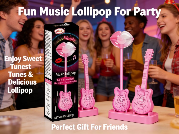 Most Popular Tastysound Lollipop Toy Sweet Music Lollipop Candy Toy Audio Sound Fun Candy Toy Music Bone Conduction Lollipop