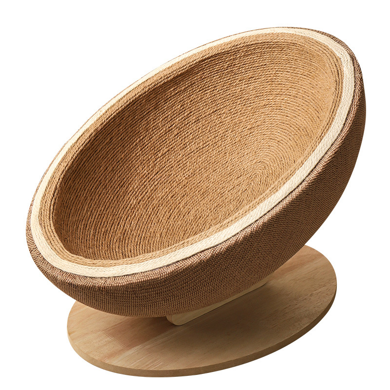 Sisal Eco-Friendly Cat Nest &amp; Scratching Bed Custom Interactive Toys Lightweight 3kg All Seasons Use Indoor Use