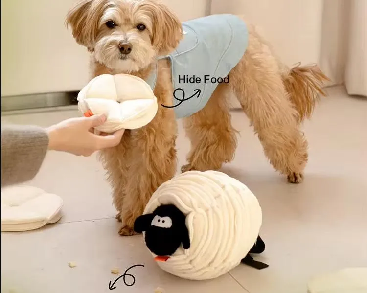 Pet Puzzle Magic Sheep Interactive Nose Work Chew Toy