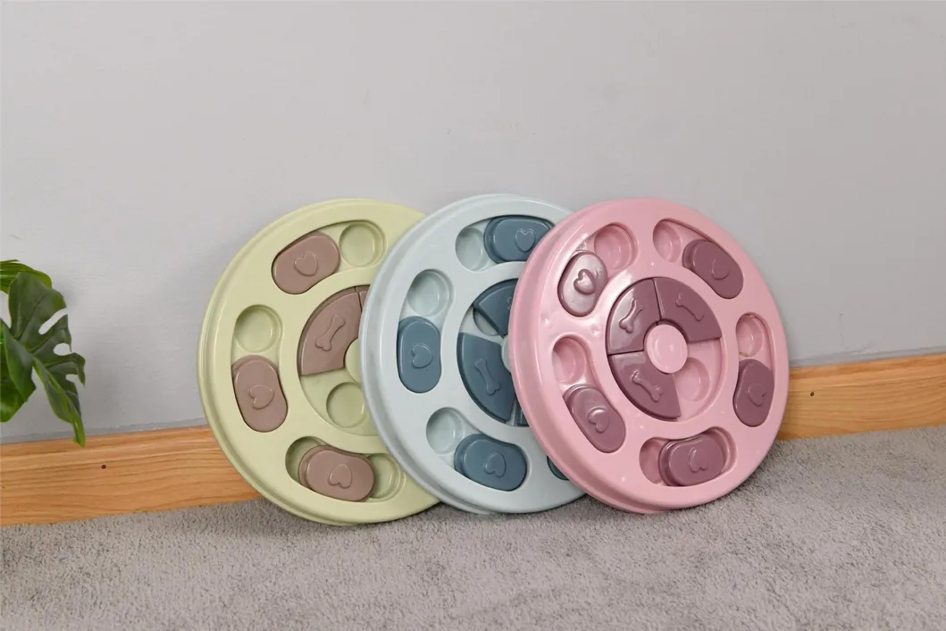 Dog Cat Pet Wooden Plastic Treat Dispenser Interactive Puzzle Toy Showcase 2