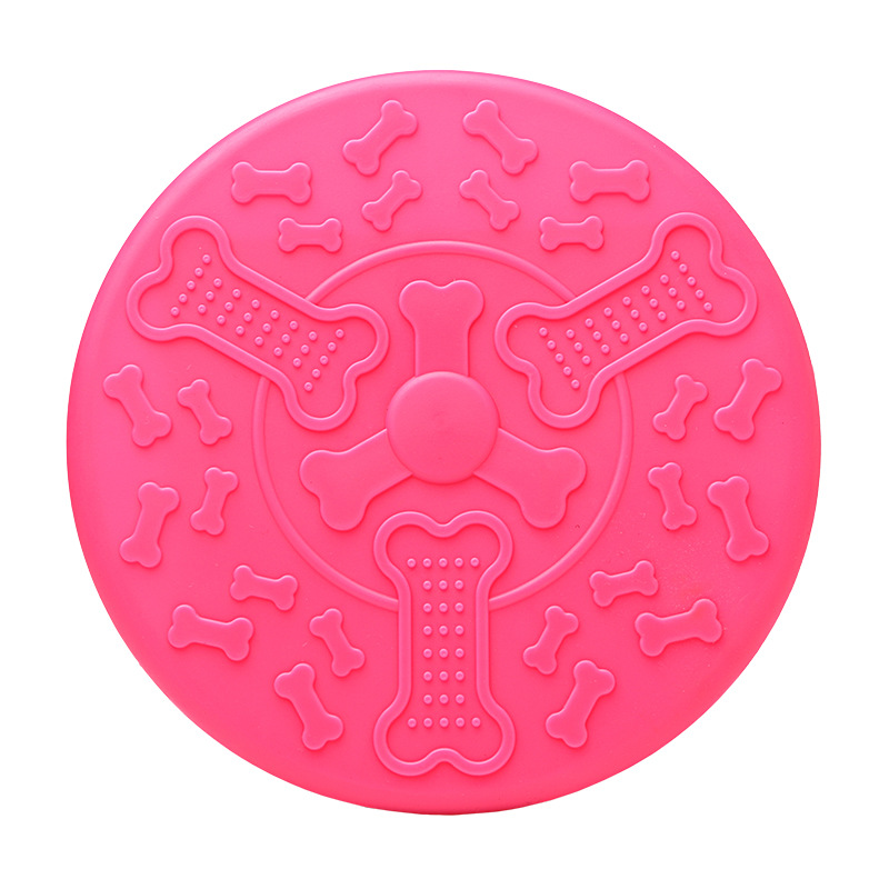 Soft Rubber Eco-Friendly Sport Dog Fetch Toy Interactive Flying Disc for Outdoor Dog Training