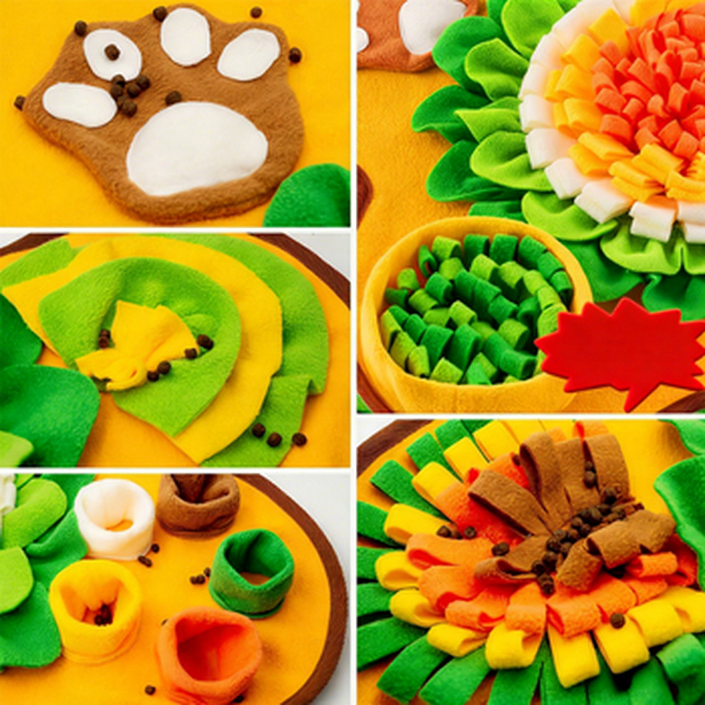 Hot-Selling Pet Snuffle Mat Toy For Cats &amp; Dogs-Washable Hidden Food Puzzle Slow Food Interactive Training Toy