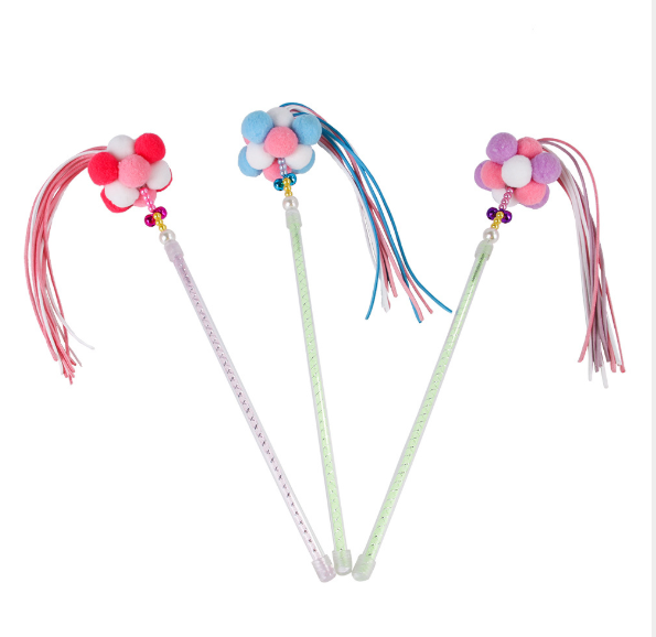 Interactive Pet Funny Teaser Wand Toys Cat Stick Toy