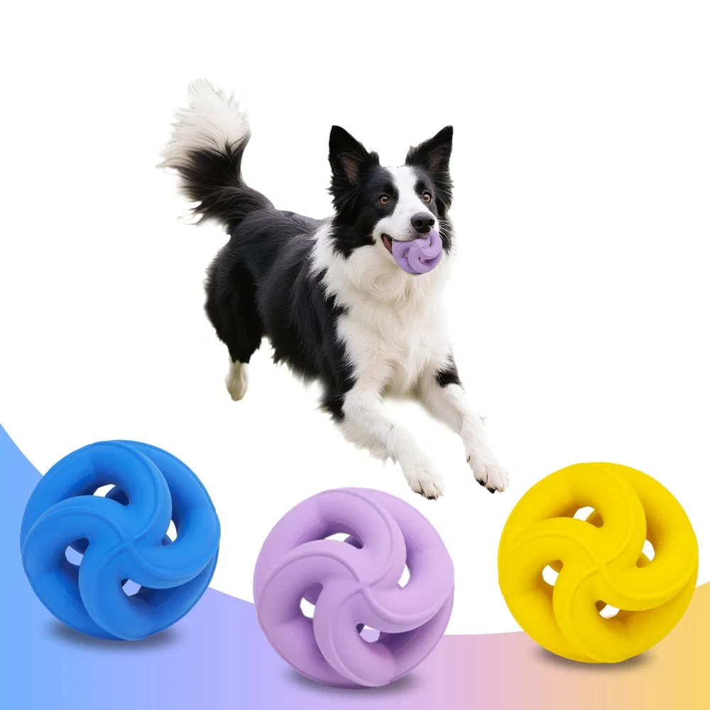 New Tough Food Grade Natural Rubber Dog Chew Toy Slow Feeding Indestructible Pet Toy