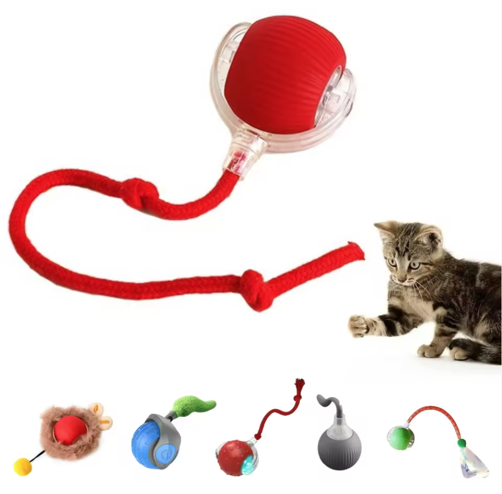 Factory Smart Pet Toy 360&deg; Smart Automatic Interactive Dog Smart Ball Toy Interactive Cat Toys Rolling Ball With USB Charger