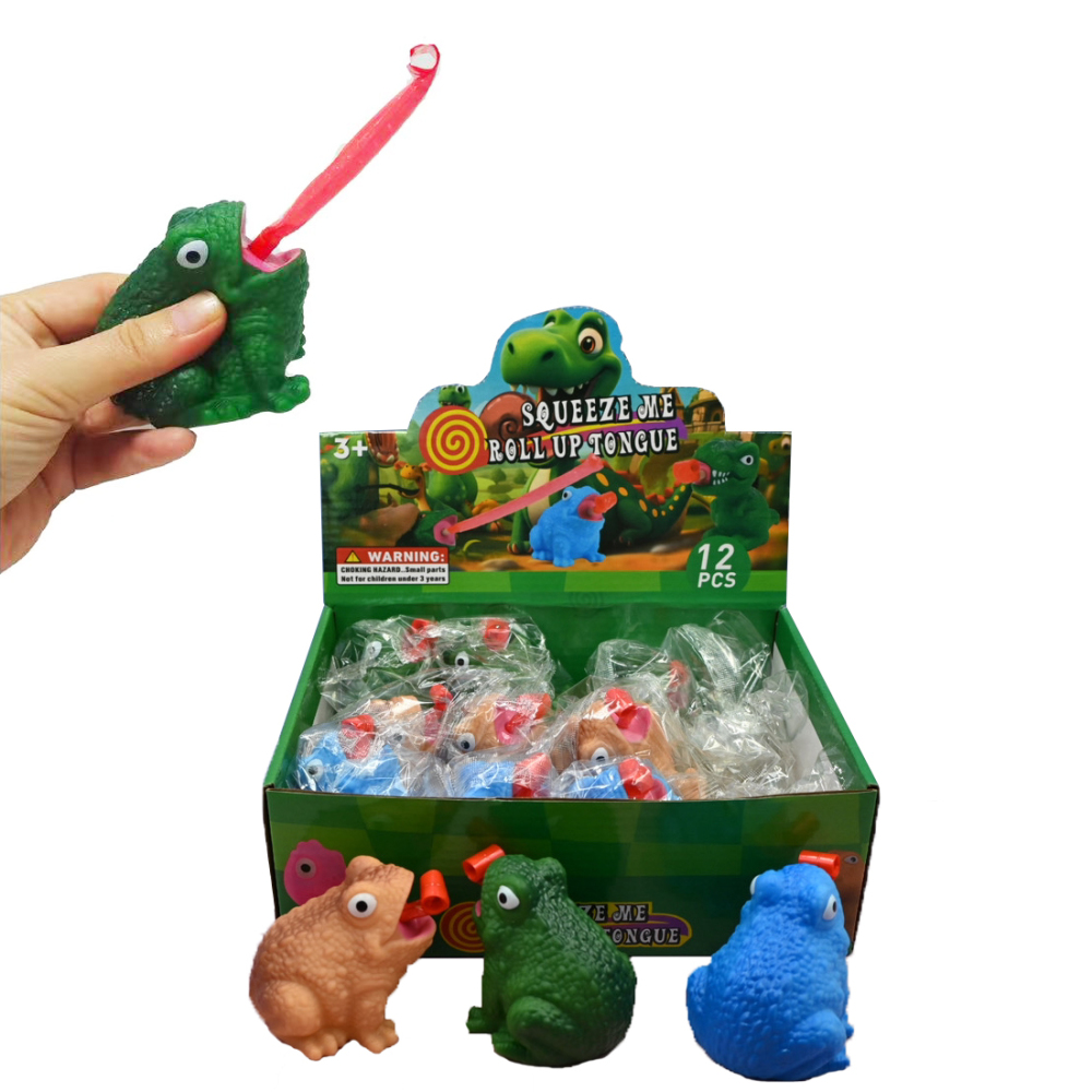 Stress-relief Vinyl Squishy Toy with Tongue-Out and Squeaky Sound Whistle-Wholesale for International Trade
