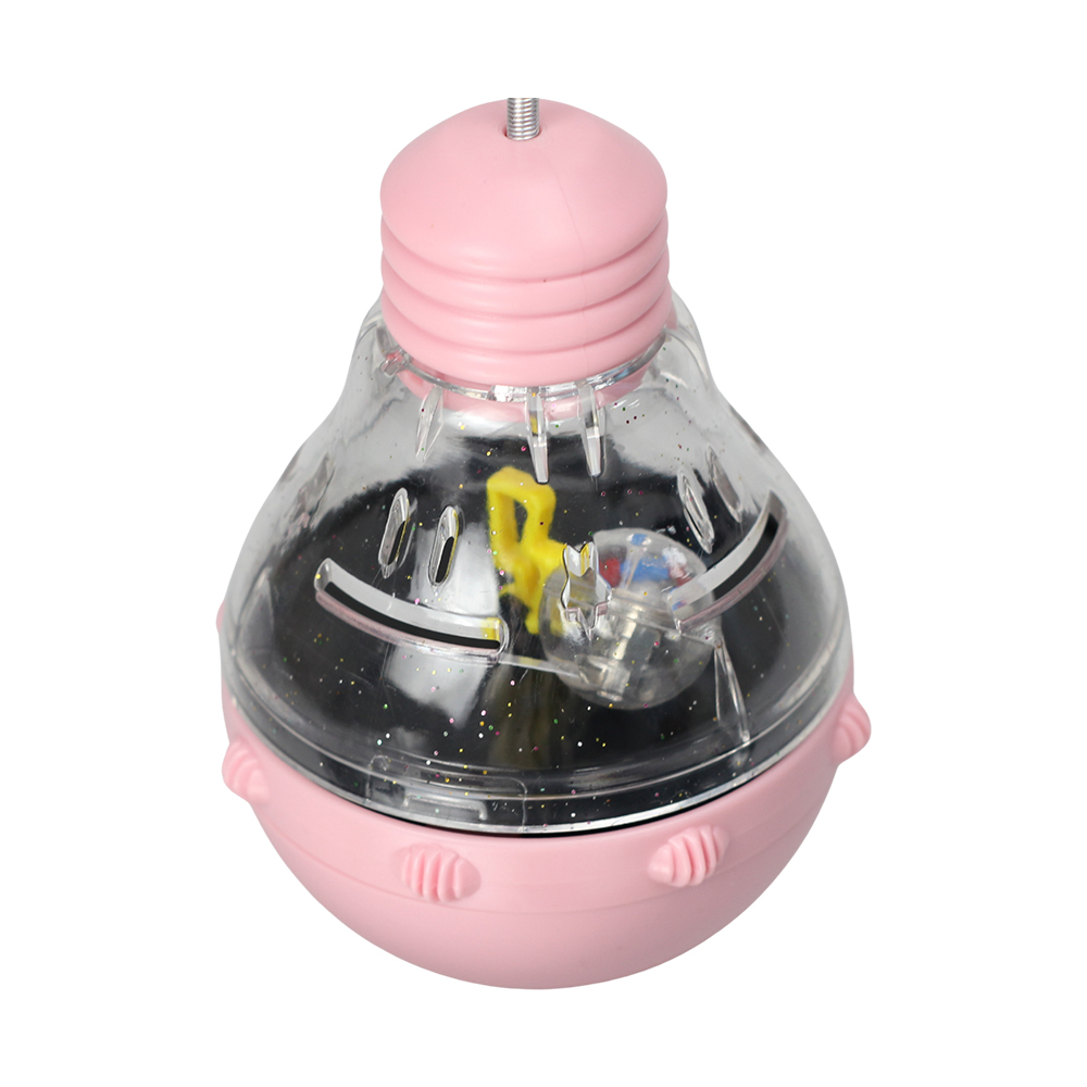 Interactive Cat Toy Compatible with LED Flash Ball or Catnip Insert for Sensory Stimulation Indoor Play and Daily Interest