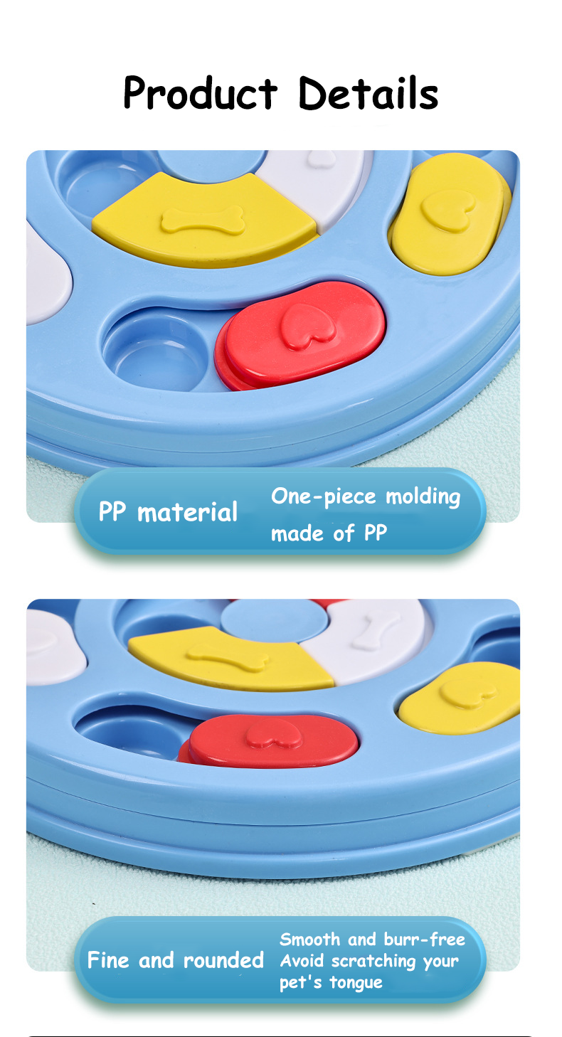 Interactive Small Pet Toys Mentally Stimulating IQ Training Brain Stimulation Treat Dispensing Dog Enrichment Puzzle Toy Cats