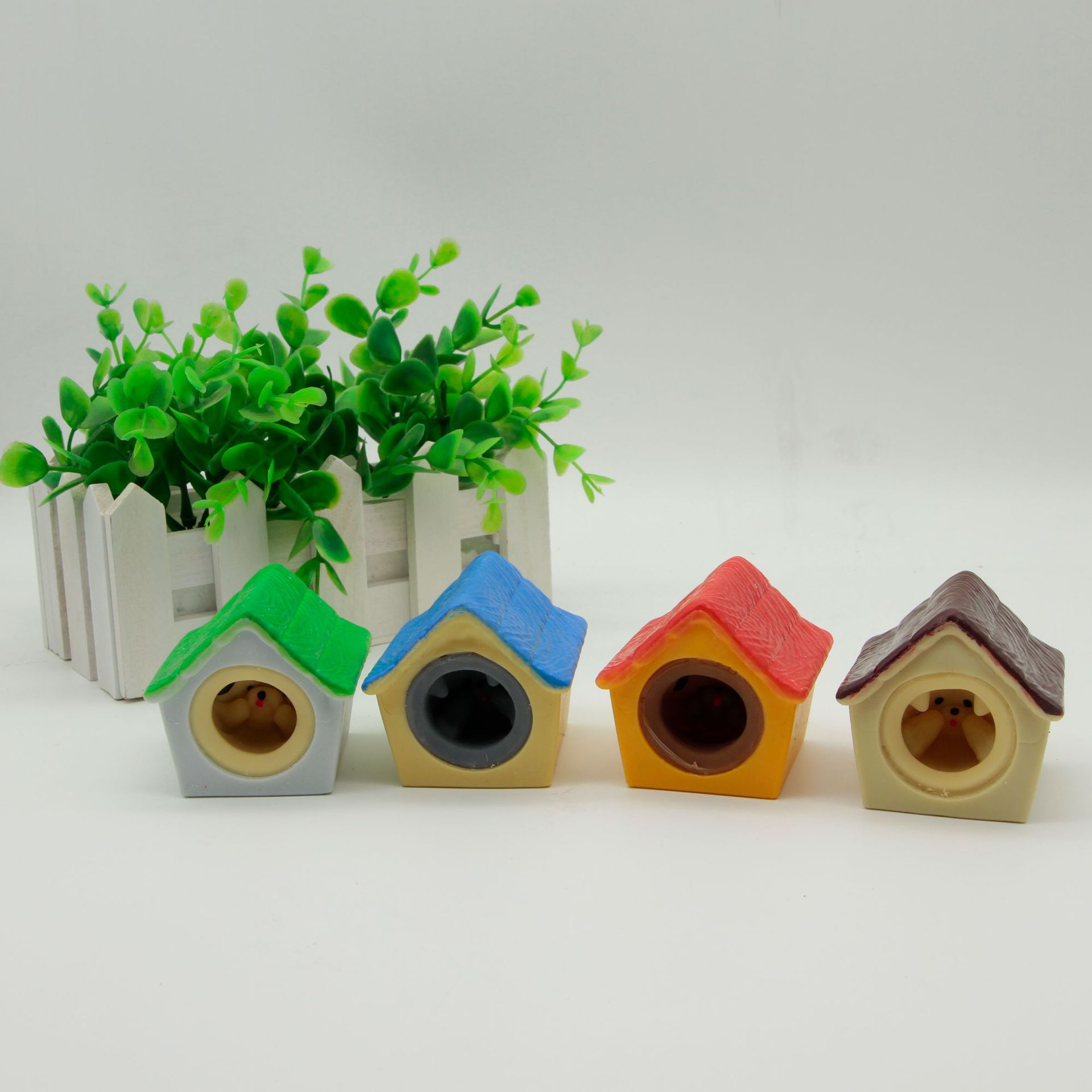 Sensory Fidget Toys Decompression Dog Home Cup Squishes Squeeze Dog Home Toy for Stress Relief