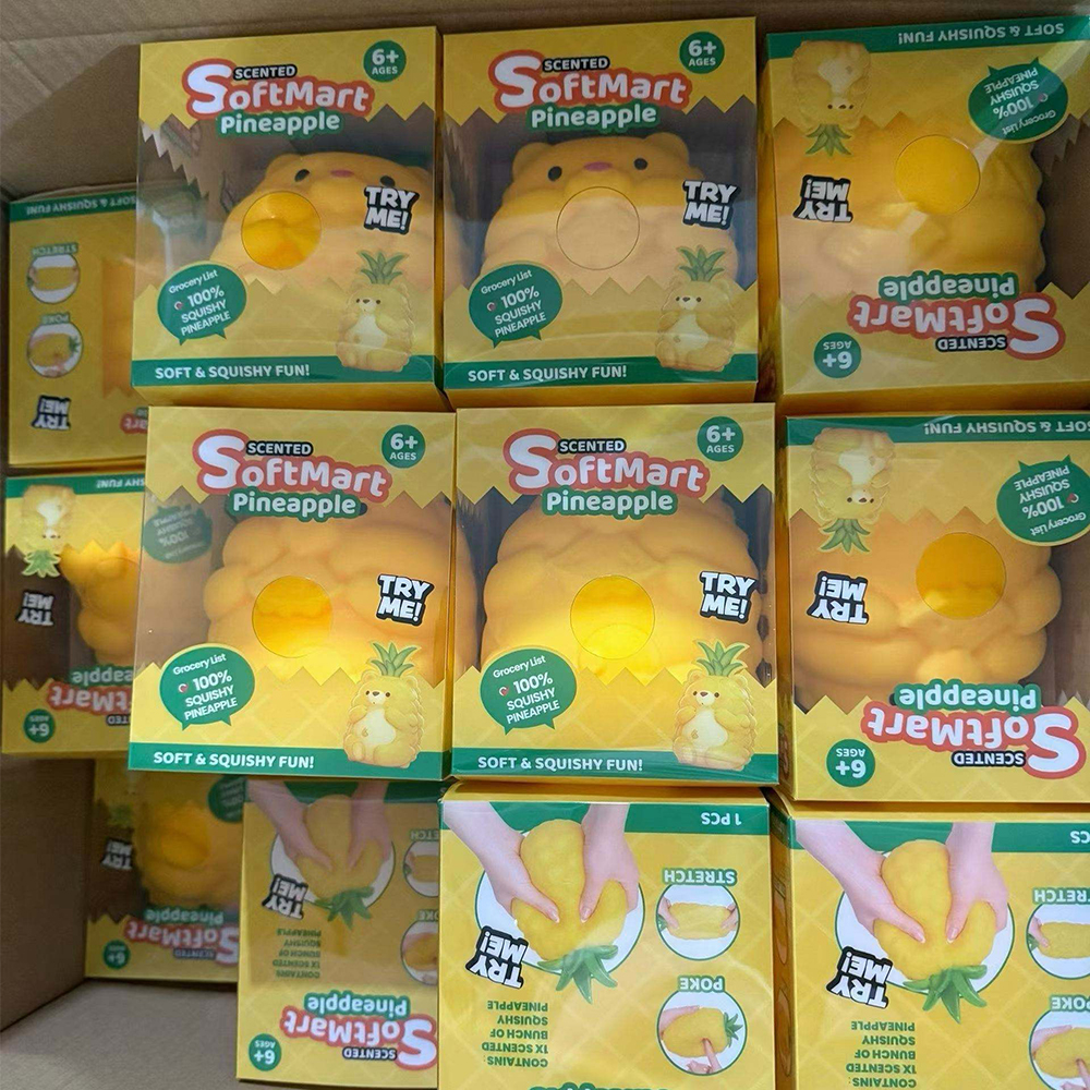 Popular Big Pineapple Simulation Fruit Stress Relief Toy Pineapple Hamster Slow Rebound Release Sensory Toy
