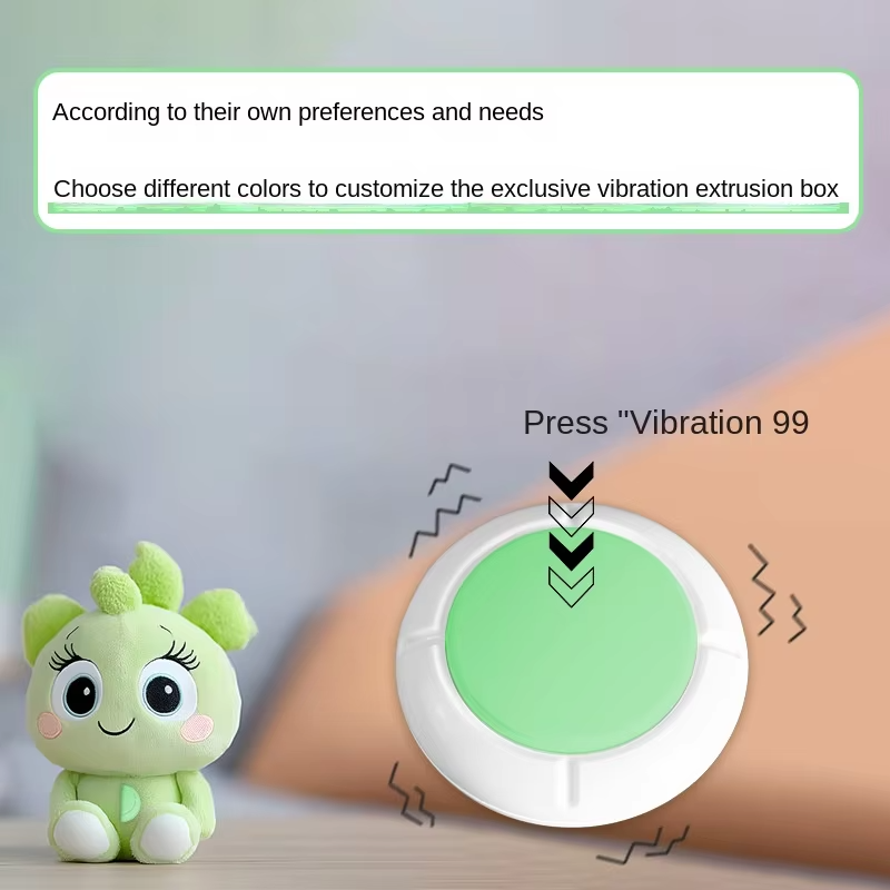 Pet Anxiety Womb Heartbeat Sound Machine Vibration Plush Toy Movement Heartbeat Vibration Module for Sensory Play