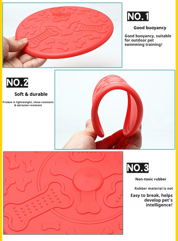 Dog flying disc detail