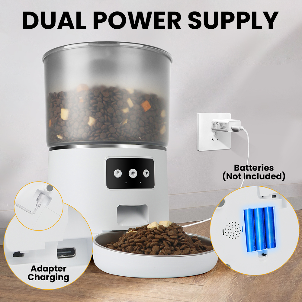 TIZE Pet Supplies Top Sell APP Remote Control Microchip Dog Wifi Cat Food Dispenser Feeder Camera Smart Automatic Pet Feeder