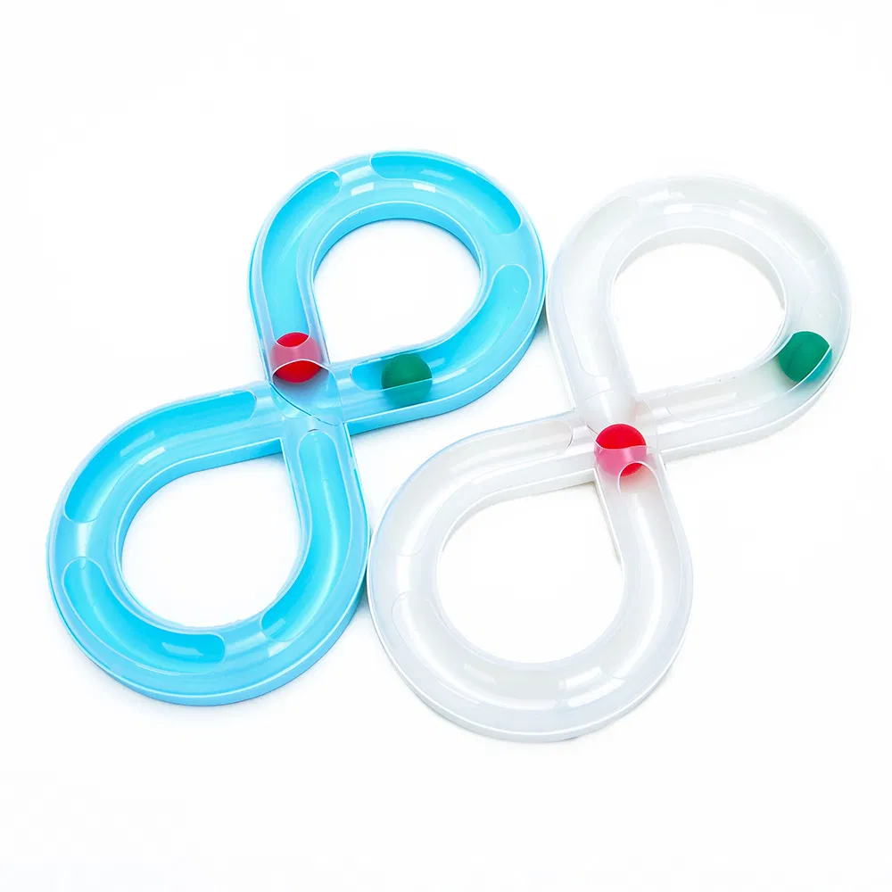 Fun Puzzle Interactive Pet Cat Toy Tunnel Play Cat Tracks Toy with Track Ball
