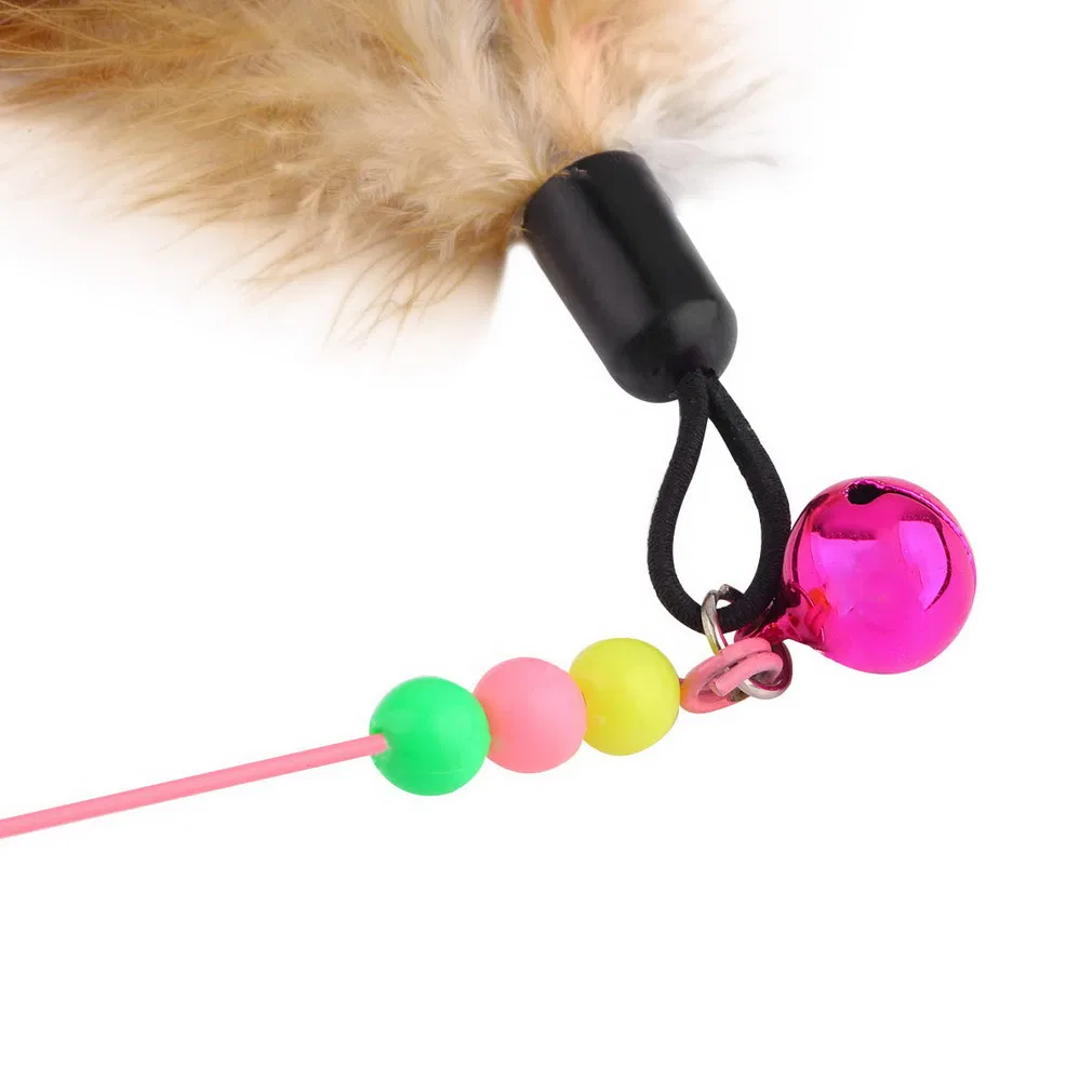 Interactive Cat Toy Funny Feather with Bell Simulation Bird