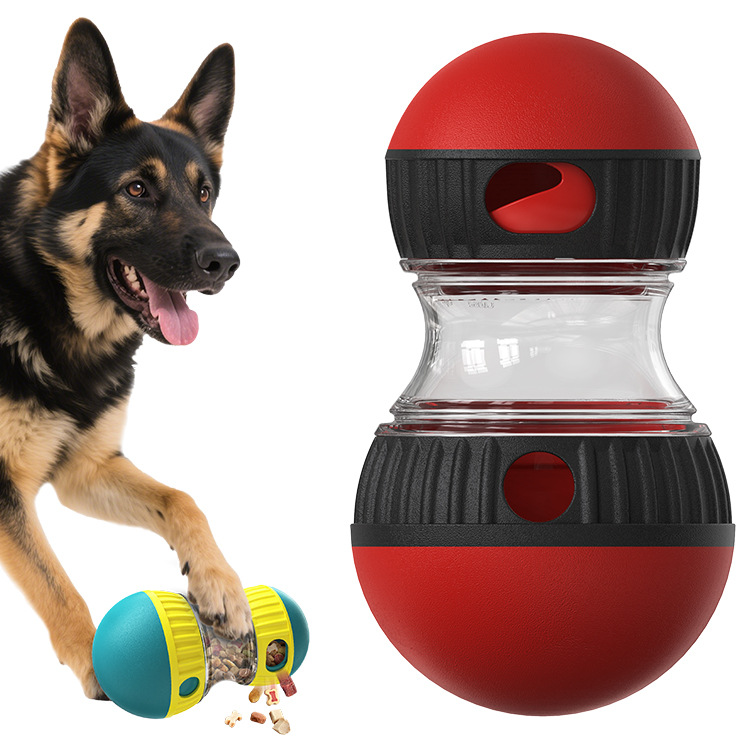 Interactive Dog Treat Dispensing Chew Toy Slow Feeder Rolling Durable for Dogs
