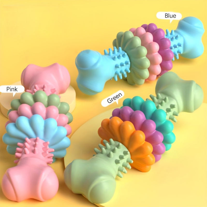 Interactive Dog Chew Toy Dental Care Teething Toy for Small/Medium/Large Dogs Stress Relief Training Reward