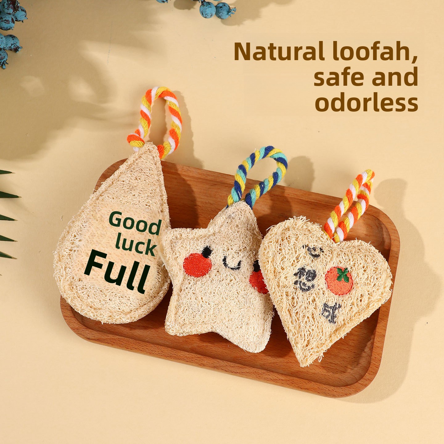 Cross-border Cat Toy Pendant Loofah Sponge Cute Teething Dental-cleaning Chew Stick Durable Bite-resistant Odor-free Interactive